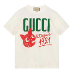 Футболка (WMNS) GUCCI Cotton jersey T-shirt 'White', белый - фото