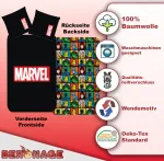 Постельное белье с логотипом Marvel, черный лен / перкаль Beronage - фото 3