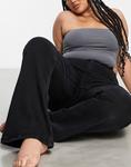 Черные расклешенные джинсы ASOS DESIGN Curve - фото 5