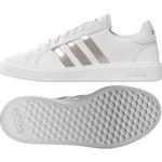 Женские теннисные туфли - Court Base белый/бежевый ADIDAS - фото 6