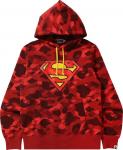 Худи BAPE x DC Superman Camo Pullover Hoodie 'Red', красный - фото
