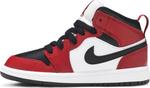 Кроссовки Air Jordan 1 Mid PS Chicago Black Toe, красный - фото 3