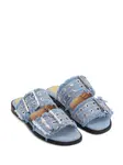Джинсовые сандалии Feminine GANNI, синий - фото 2