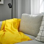 Плед IKEA, 130x170 см, желтый - фото 3