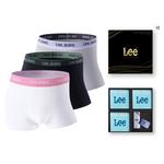 Мужские трусы-боксеры Lee, Box 3 Pack (белый+черный+серый) - фото