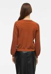 Джемпер VILA RUNDHALS, Argan Oil/Brown - фото 3