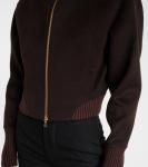 Бомбер из шерсти и кашемира Victoria Beckham, Dark Chocolate - фото 5