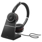 Беспроводная гарнитура Jabra Evolve 75 (с подставкой для зарядки), черный - фото 6