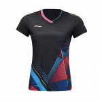 Женская бадминтонная майка LiNing, черный - фото 3