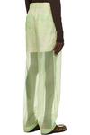 Зеленые многослойные брюки Dries Van Noten - фото 3