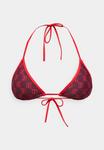 Топ бикини HUGO MONOGRAM TRIANGLE, Open Red/Red - фото 7
