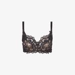 Бюстгальтер Allure из эластичной ткани с кружевной вышивкой Panache, черный - фото