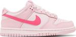Кроссовки Nike Dunk Low GS 'Triple Pink', розовый - фото 2