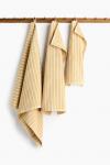 Полотенце H&M Striped For Guests, 30x50 см, желтый - фото 3