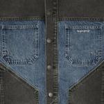 Куртка Supreme 2-Tone Paneled Denim Jacket 'Black', черный - фото 4