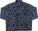 Куртка Supreme Gradient Jacquard Denim Work Jacket 'Blue', синий - фото 2