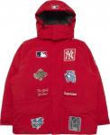 Куртка Supreme x New York Yankees GORE-TEX 700-Fill Down Jacket 'Red', красный - фото