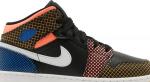 Кроссовки Air Jordan 1 Mid MMD GS Multi Grid, черный - фото 2