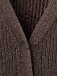 Вязаный кардиган Vana с рубчиком Mango, Dark Brown - фото 8