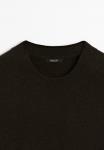 Джемпер Massimo Dutti RIBBED CREW NECK, Dark Brown - фото 8