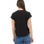 Футболка Texas с ребристым принтом в черном цвете Blu Pepper - фото 2