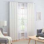 eclipse Raylan Keoni Вышивка 4-оконные панели для штор Eclipse, белый - фото