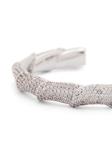 Браслет Eddie Borgo Pavé Scroll cuff, серебряный - фото 3