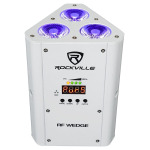 Комплект Rockville RF WEDGE WHITE RGBWA + UV Wireless DMX Up Lights + 384 Ch, Контроллер RF WEDGE WHITE + Rockforce W4 - фото 2