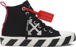 Кроссовки Off-White Vulc Sneaker Mid Black White, черный - фото