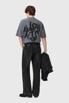 Футболка AllSaints Orlando Logo Print Oversized, затуманенный серый - фото 5