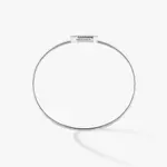 Браслет Messika Move Uno Pavé Flex MM, белое золото/бриллианты - фото 4