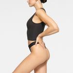 Топ SKIMS Cotton Rib, черный - фото 3