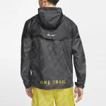 Куртка Nike Windrunner hooded Trail Running Jacket Black, черный - фото 4
