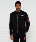 Толстовка мужская Karl Lagerfeld на молнии с вышивкой на рукаве, черный - фото