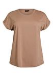 Футболка Zizzi Basic T-shirt, Light Brown - фото