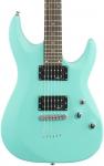 Электрогитара Schecter C-6 Deluxe, цвет Satin Aqua 428 - фото 3