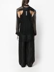 Rick Owens полупрозрачная рубашка, черный - фото 4