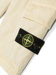 Stone Island Junior шорты карго с логотипом Compass, нейтральный цвет - фото 3