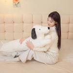 Плюшевая игрушка собака-сосиска высота 90см/120см Tak Bebe, белый - фото 8