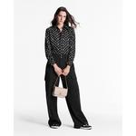 Шелковая рубашка с монограммой Louis Vuitton, черный - фото 2