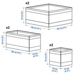 Бокс-сет, белый, 6 шт. SKUBB IKEA - фото 4