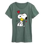 Женская футболка с рисунком Peanuts Much Love Licensed Character - фото