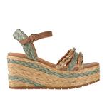 Эспадрильи Woz?, коричневый/зеленый - фото