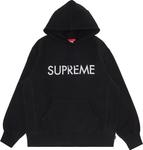 Толстовка Supreme Capital Hooded Sweatshirt 'Black', черный - фото 2