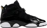 Кроссовки Jordan 6 Rings GS Black Metallic Gold, черный - фото