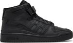Кроссовки Adidas Forum Mid 'Triple Black', черный - фото 2