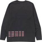 Лонгслив BAPE Double Print Long-Sleeve Tee 'Black', черный - фото 3