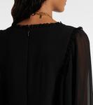 Шелковое мини-платье Chloé, черный - фото 6