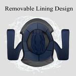 Шлем мотоциклетный YEATLM US03 с принтом, черный - фото 3