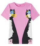 Платье из хлопкового джерси Stella McCartney Kids, розовый - фото